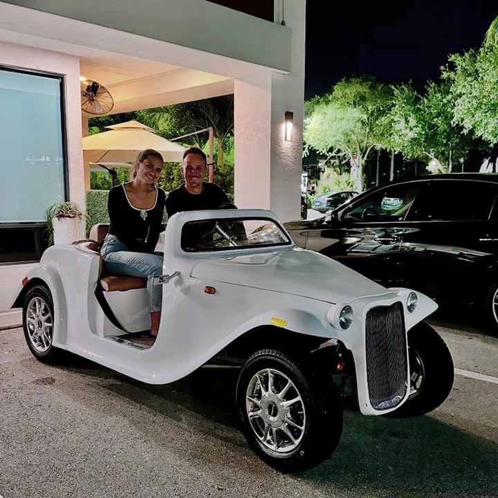 Owners of Fink Golf Cars, Michael and Brenna Rintoul